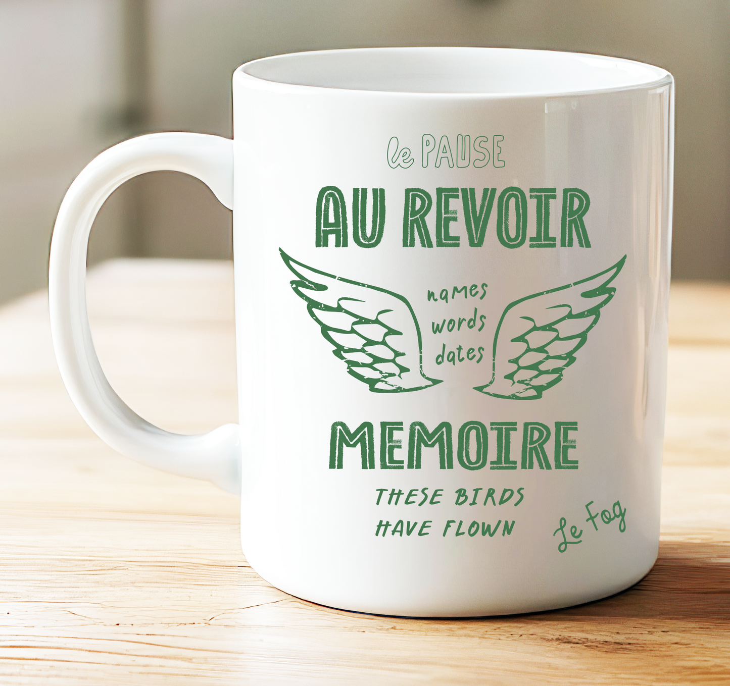 Mug, Au Revoir Memoire